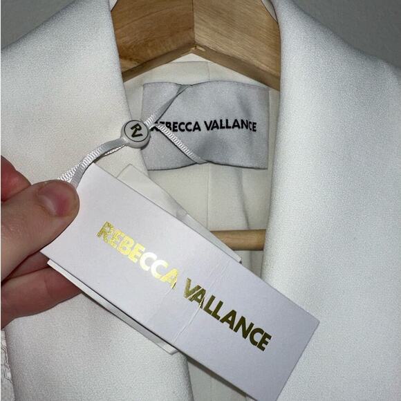 Rebecca Vallance NWT Hariet Blazer Mini Dress Ivory Lace Size US 4 Pearl Buttons - Picture 5 of 10